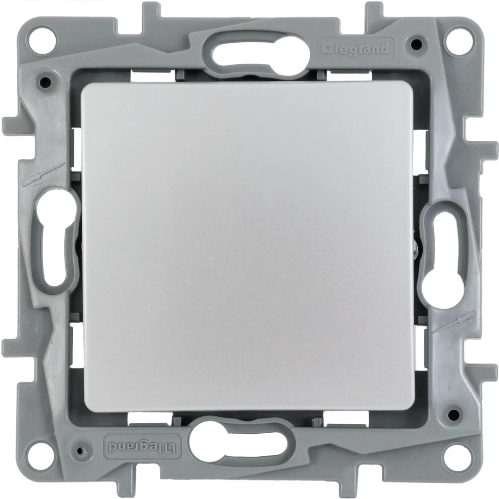 Изображение товара Переключатель одноклавишный Legrand Etika 10А 250В алюминий скрытая монтаж