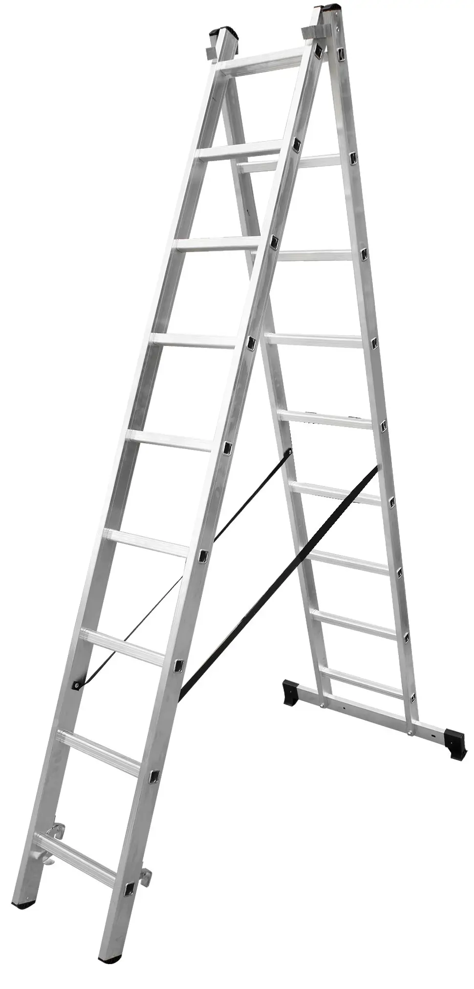 Изображение товара Лестница раскладная 2-секционная Standers до 4.92 м алюминиевая