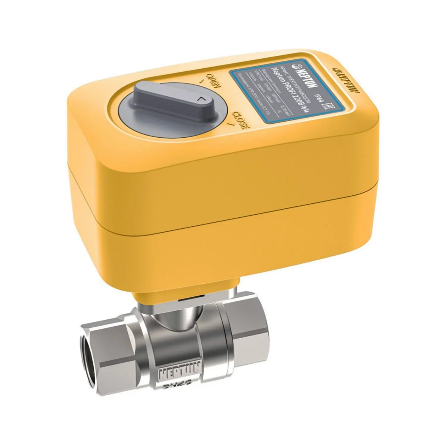 Изображение товара Кран шаровой электроприводной NEPTUN Profi 220В 3/4 для воды и жидкостей
