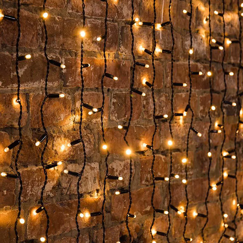 Изображение товара Электрогирлянда универсальная Neon-night 235-126 занавес 2x2 м 360 ламп теплый белый 1 режим работы