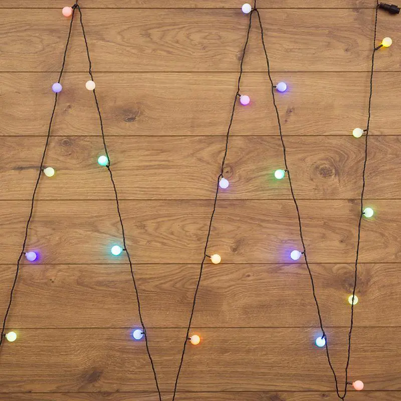 Изображение товара Электрогирлянда комнатная Neon-night 303-559 нить 5 м 25 ламп белый 8 режимов работы