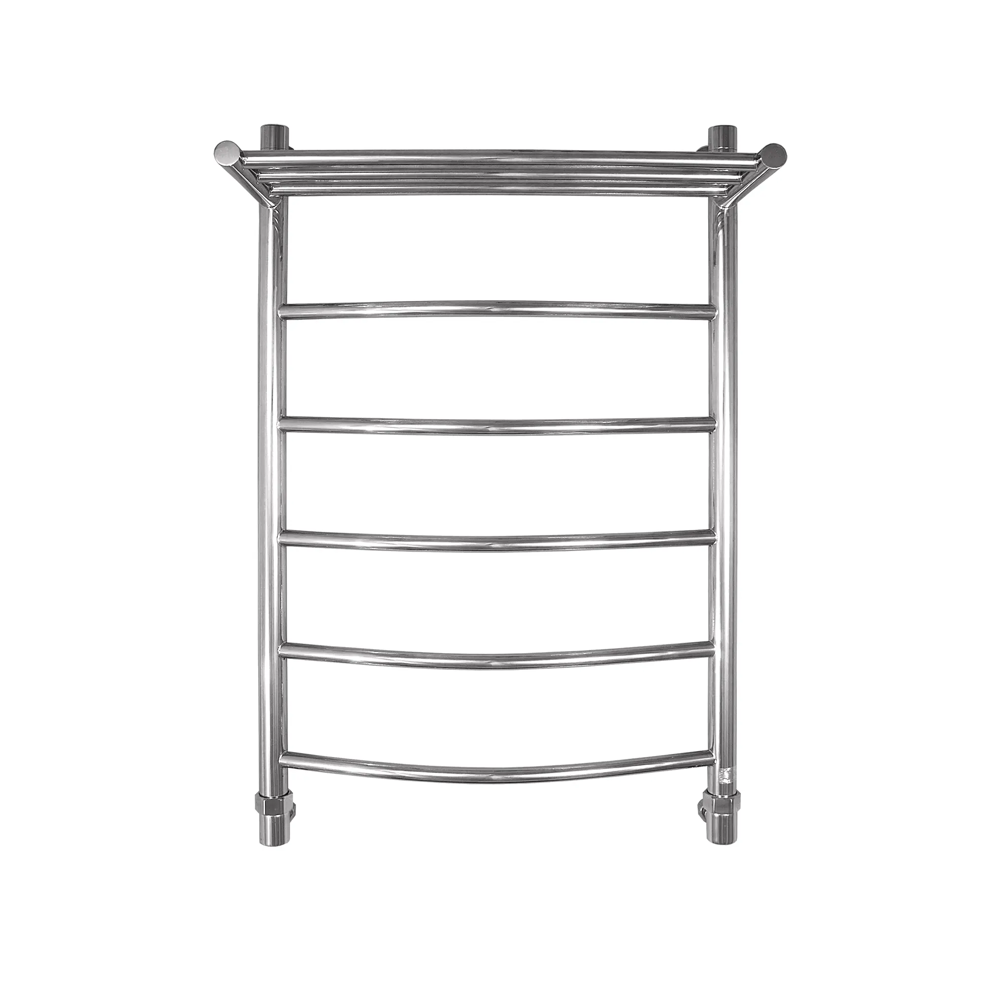 Изображение товара Полотенцесушитель водяной с полкой лестница Energy Classic modus 800*500 56x83 см 3/4" нержавеющая сталь цвет серебро