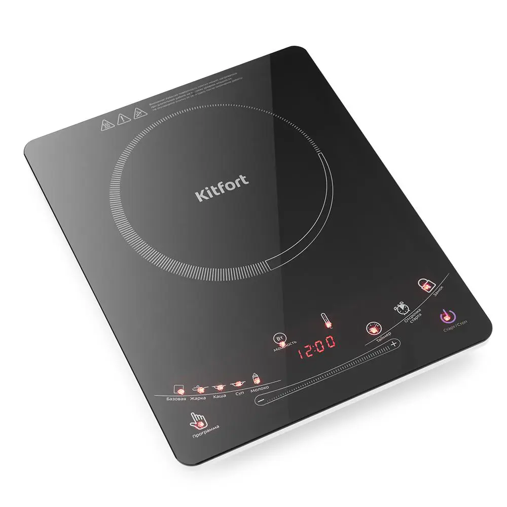 Изображение товара Индукционная настольная плита Kitfort КТ-106 29 см 1 конфорка цвет черный