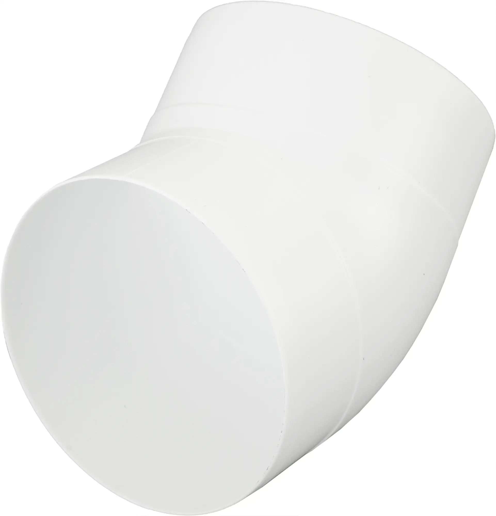 Изображение товара Колено для круглых воздуховодов Equation D100 мм 45 градусов пластик