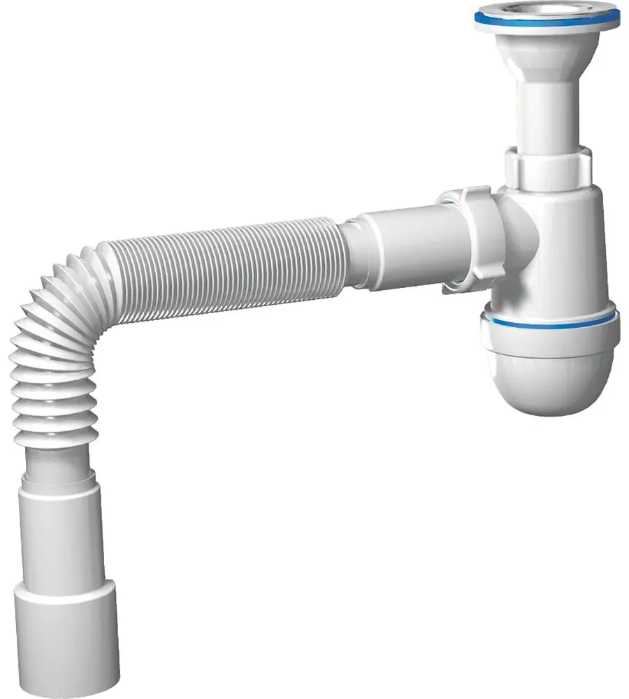 Изображение товара Сифон для мойки АНИ Пласт 32150 бутылочный, полипропилен, Россия