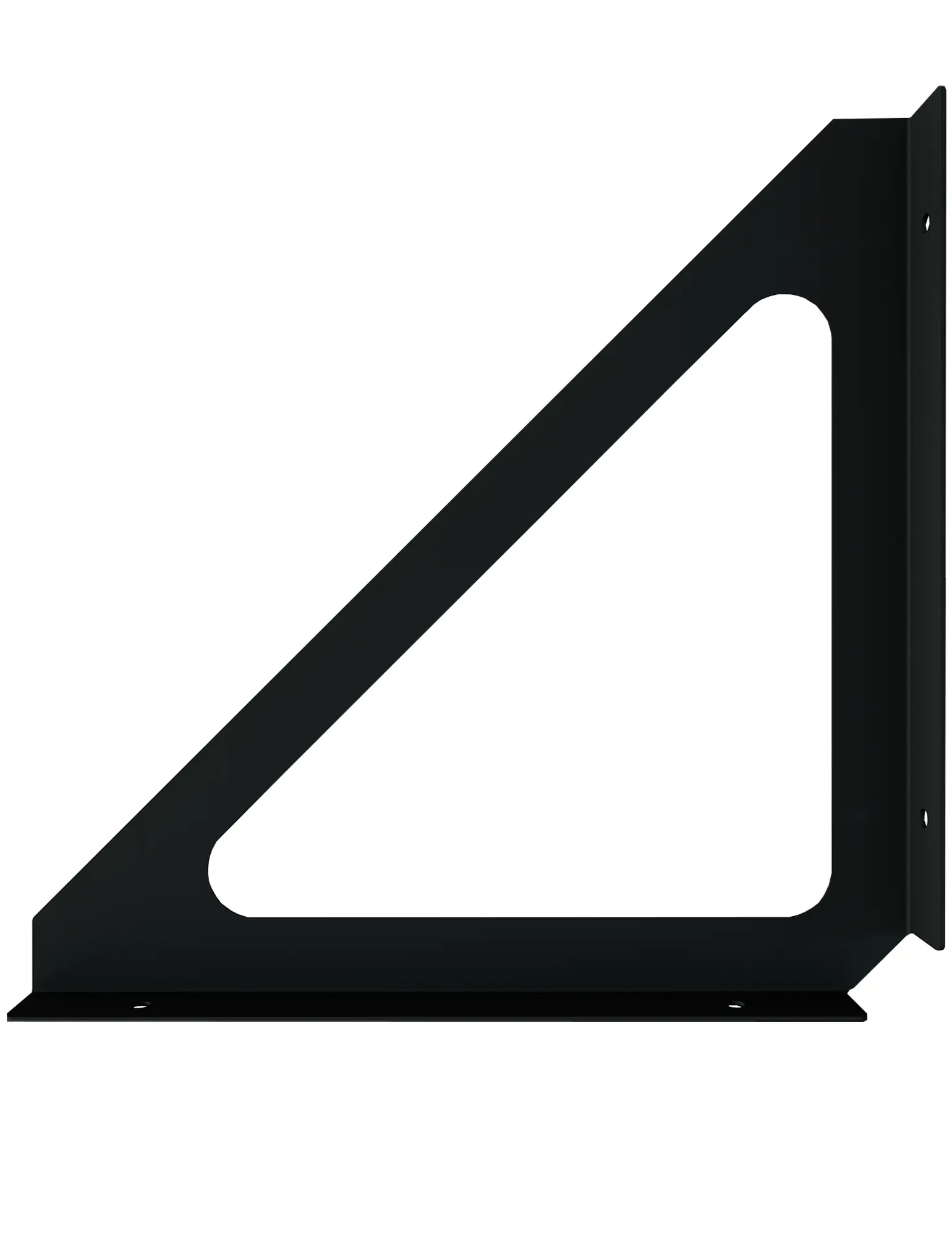 Изображение товара Набор кронштейнов Бруклин 18.5x18.5x1.5 см сталь черные нагрузка до 7.5 кг