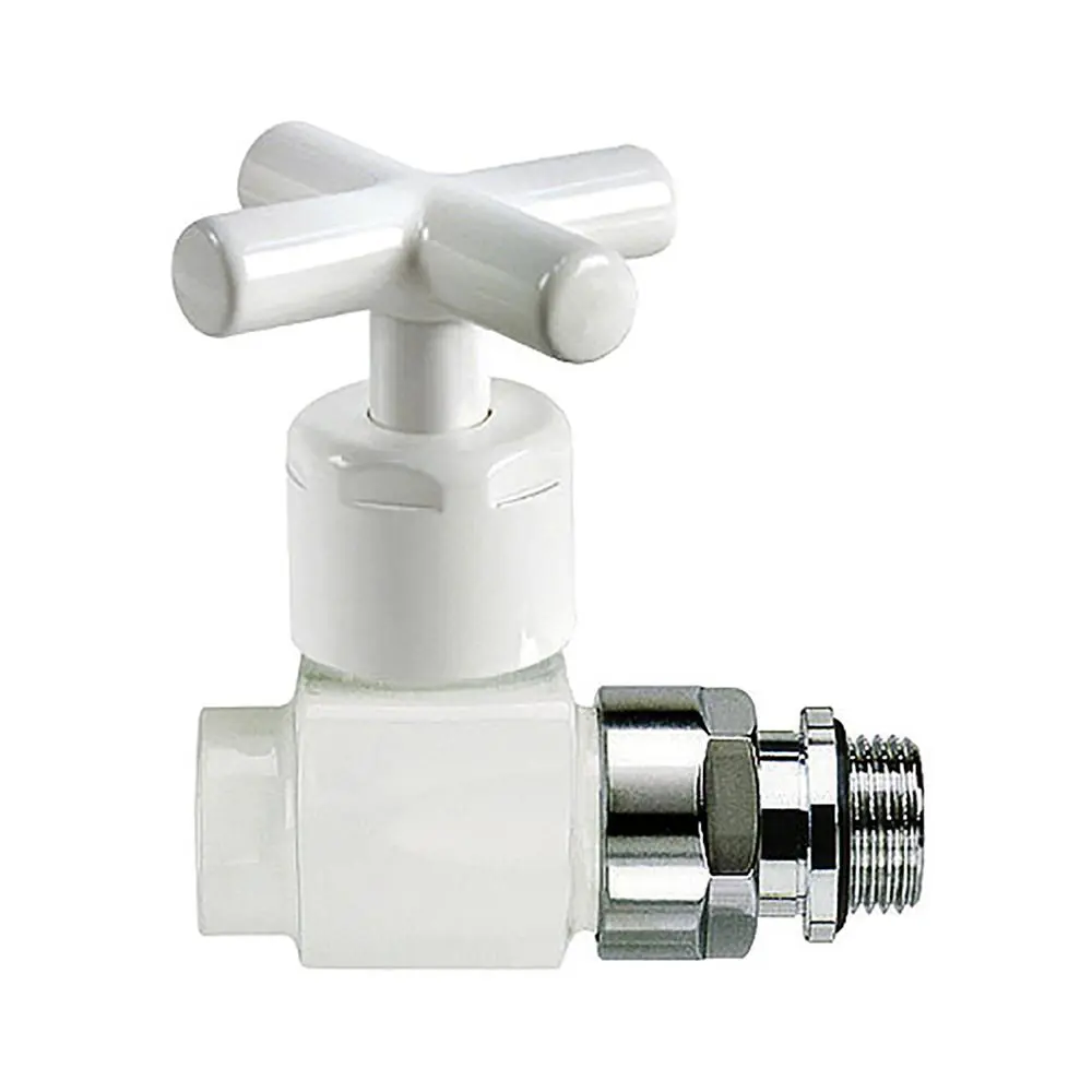 Изображение товара Вентиль регулирующий прямой SR Rubinetterie Prestige & Minimal 1/2" цвет белый