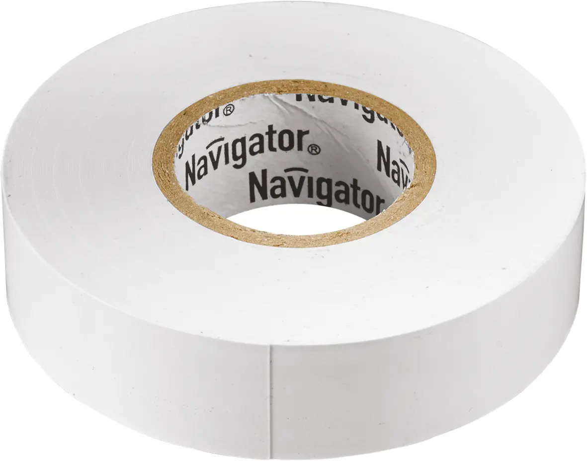 Изображение товара Изолента ПВХ Navigator 71 228 NIT-B15-10/WH белая