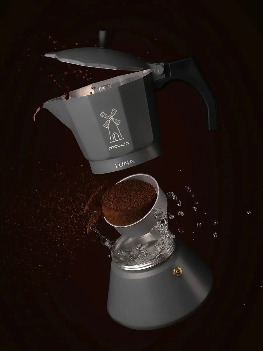 Изображение товара Гейзерная кофеварка Moulin Villa "Luna" CML-6-I