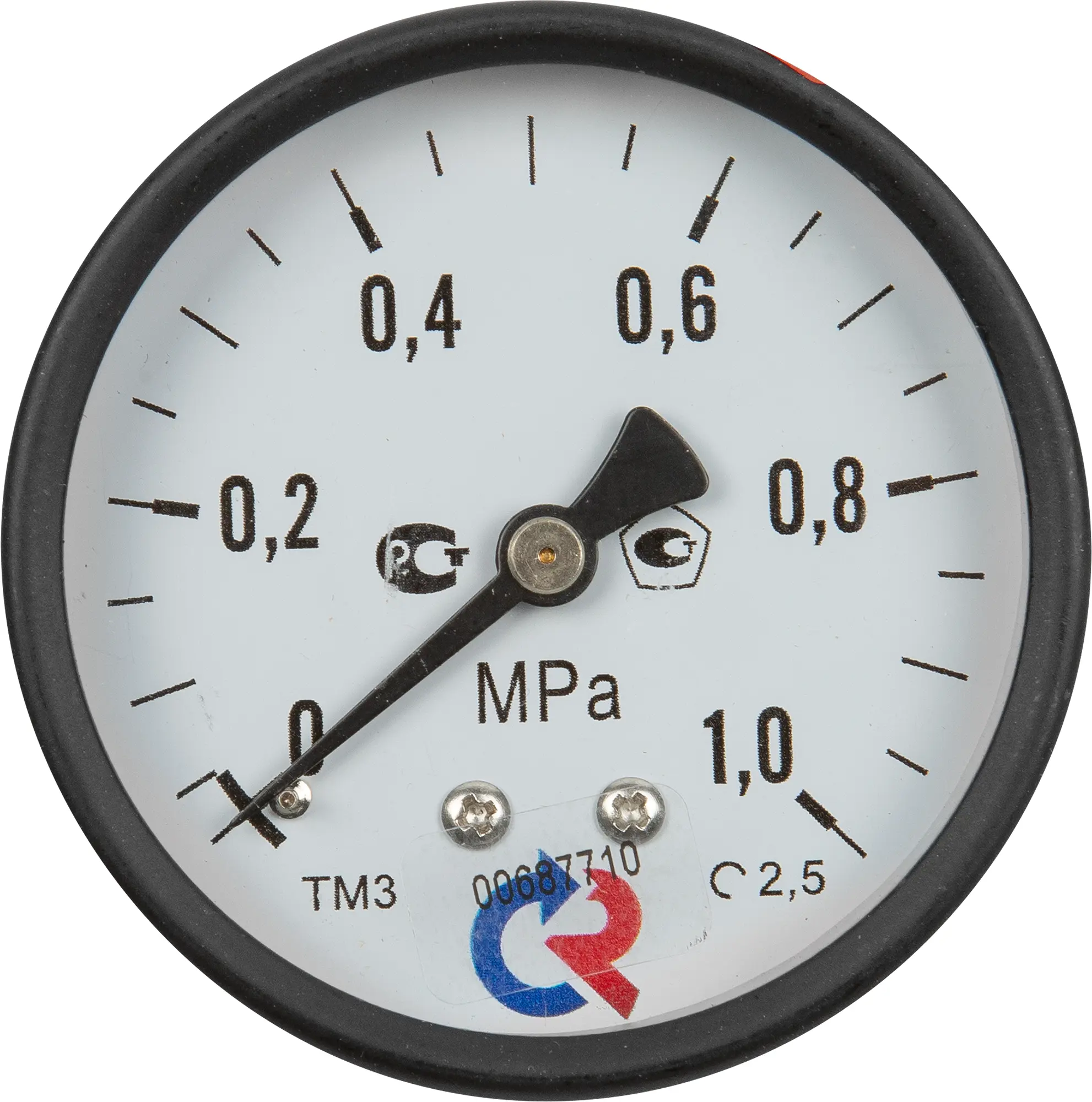 Изображение товара Манометр осевой Росма 10 бар 1/4" 63 мм