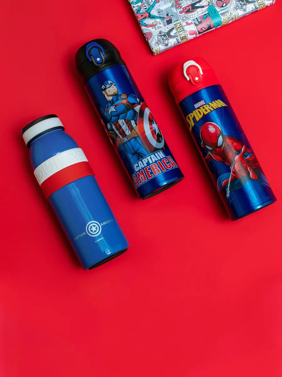 Изображение товара Термобутылка Moulin Villa Disney Marvel TBF-480-MV-B-1 синяя, 0,48 л