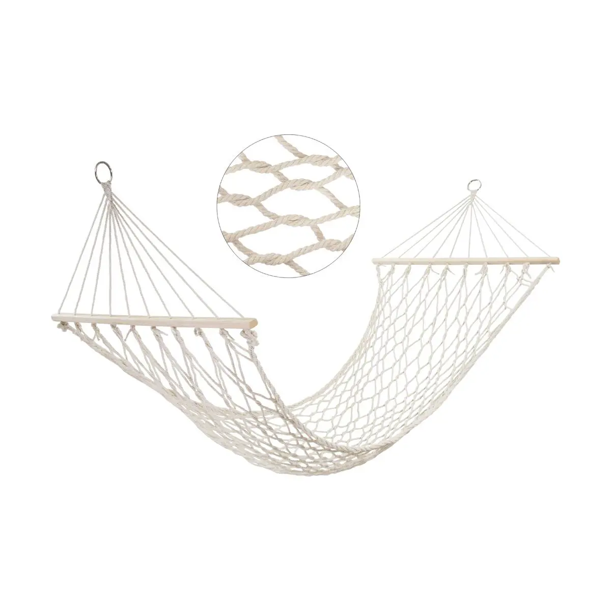 Изображение товара Гамак-сетка ECOS 210226 200x80 см для отдыха и путешествий из хлопка