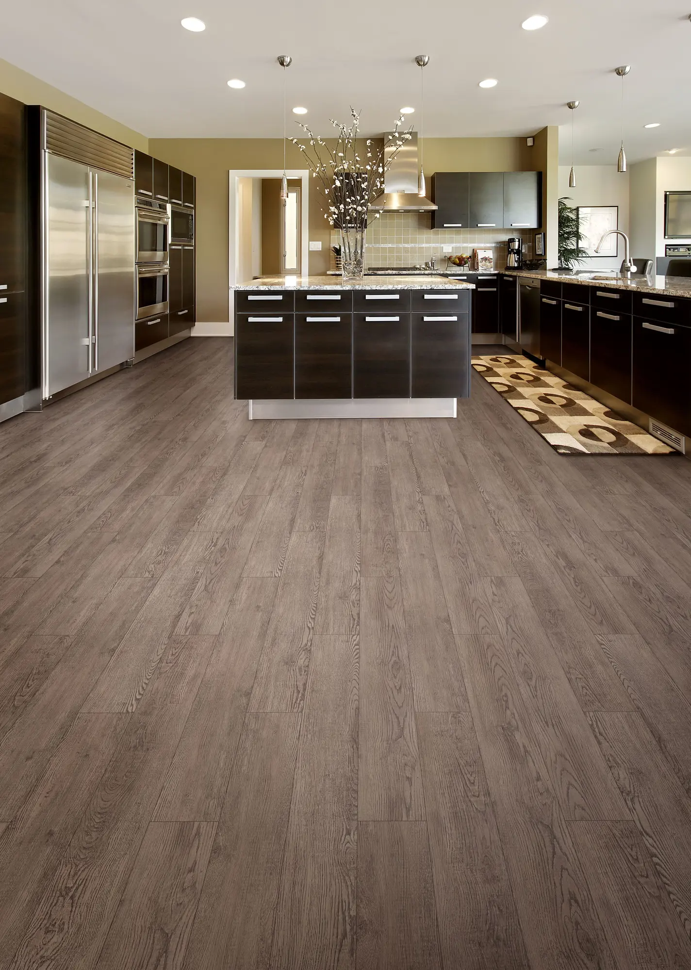 Изображение товара ПВХ плитка Jazz Click Caleb 4.4 мм коричневая структура дерево для жилых помещений