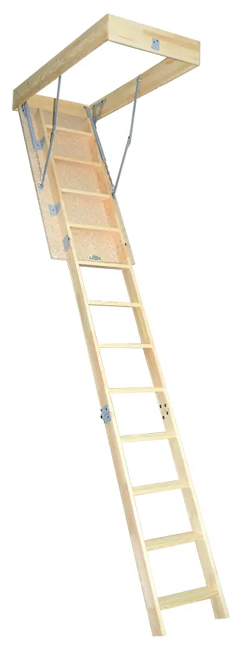 Изображение товара Складная чердачная лестница ЧЛ-14 из сосны, 12 ступеней, 280 см