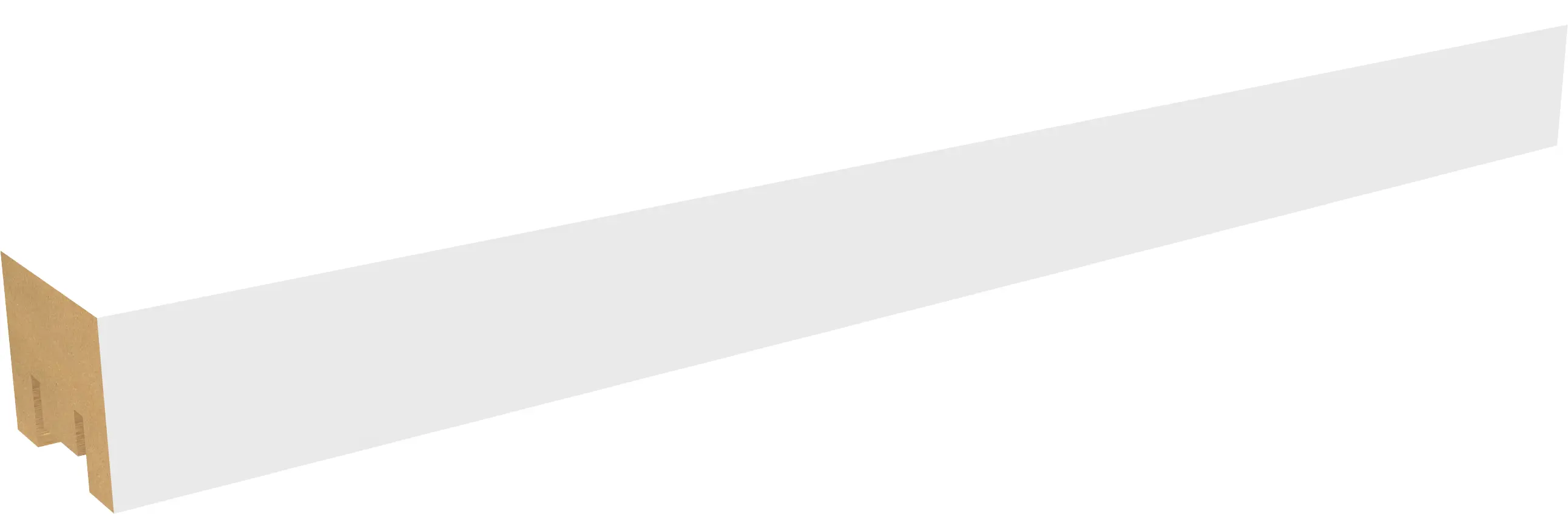 Изображение товара Рейка МДФ Милана 20x30x2700 мм белая универсальная для интерьера