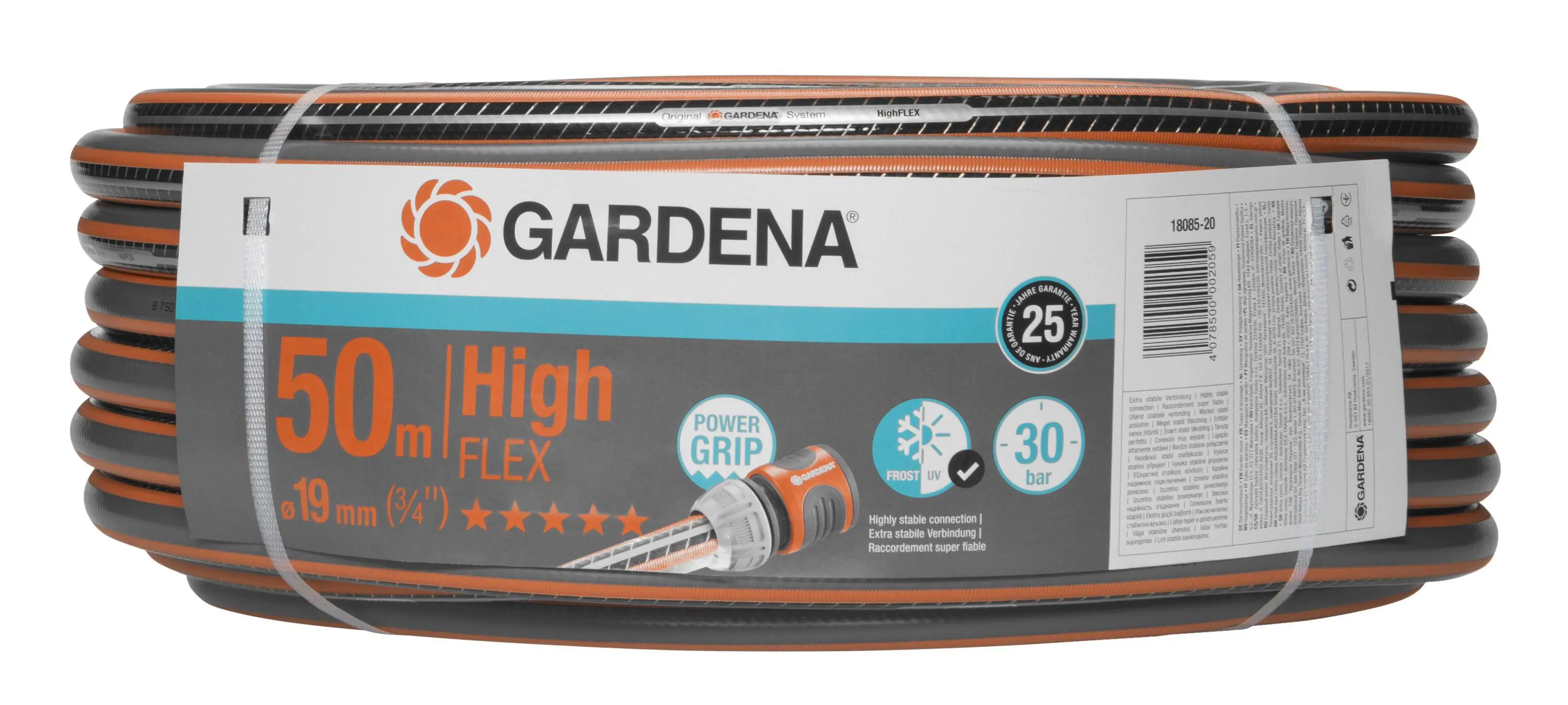 Изображение товара Поливочный шланг Gardena Highflex 19 мм 50 м для полива сада и огорода