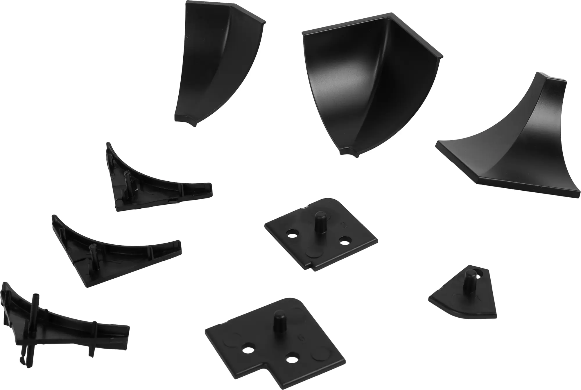 Изображение товара Заглушка для плинтуса ПВХ цвет чёрный 6 шт