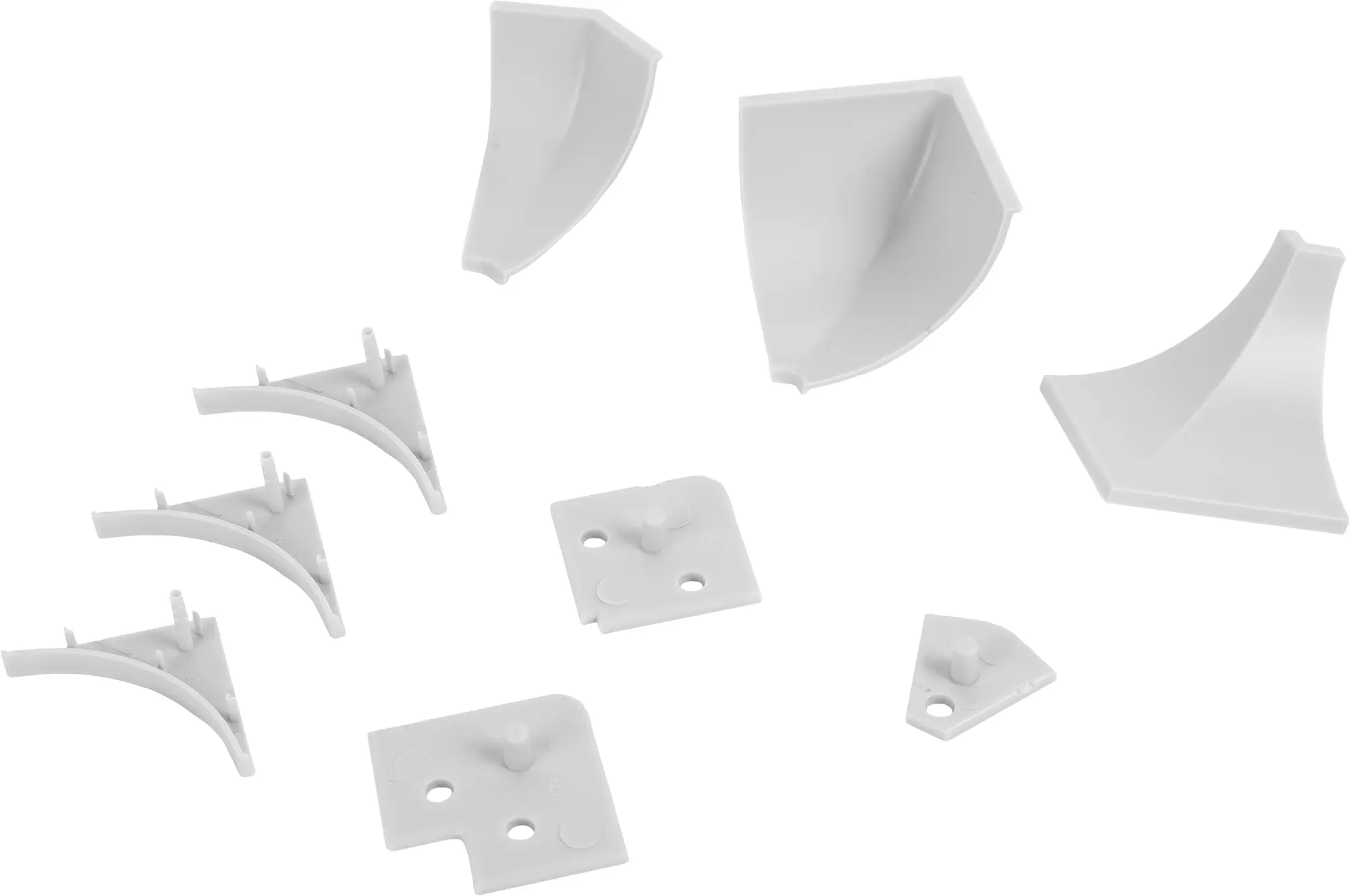 Изображение товара Заглушка для плинтуса ПВХ цвет серый 6 шт