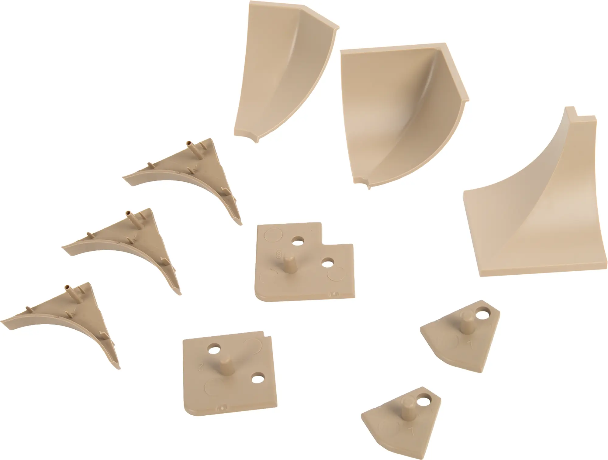 Изображение товара Заглушка для плинтуса ПВХ цвет коричневый 6 шт