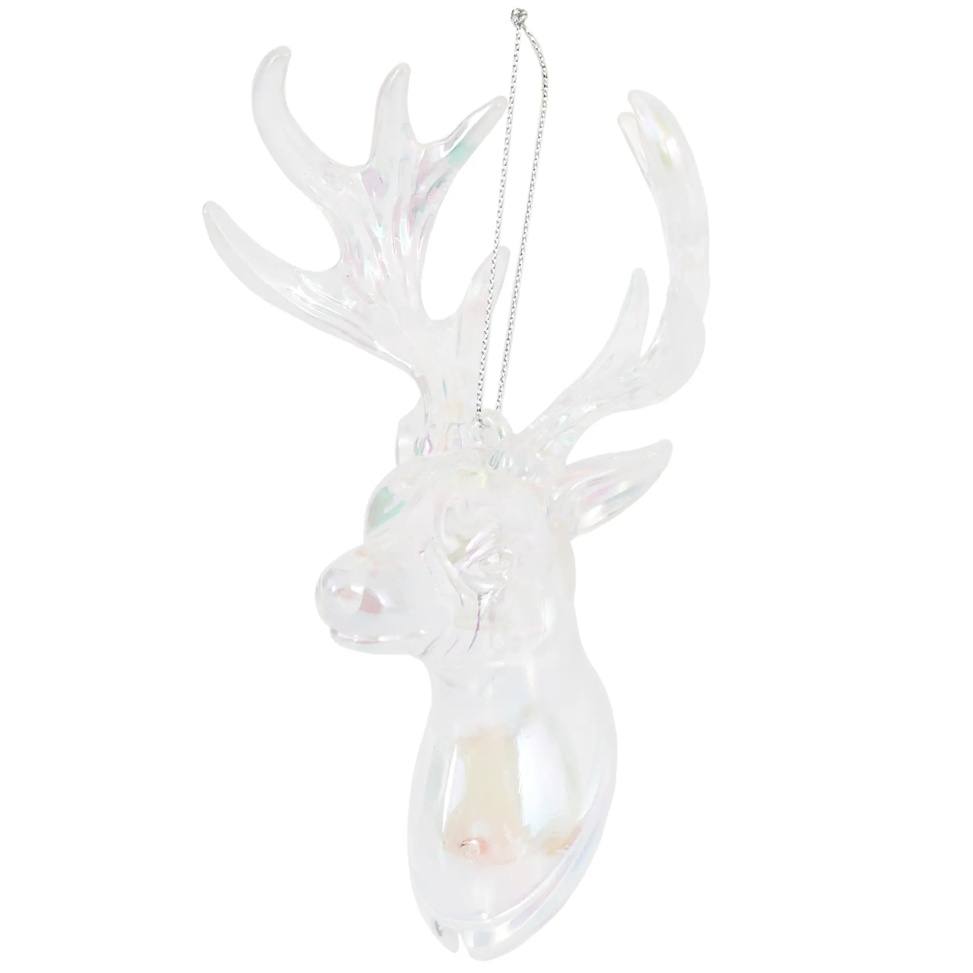 Изображение товара Украшение елочное «Голова оленя» акрил 14 см