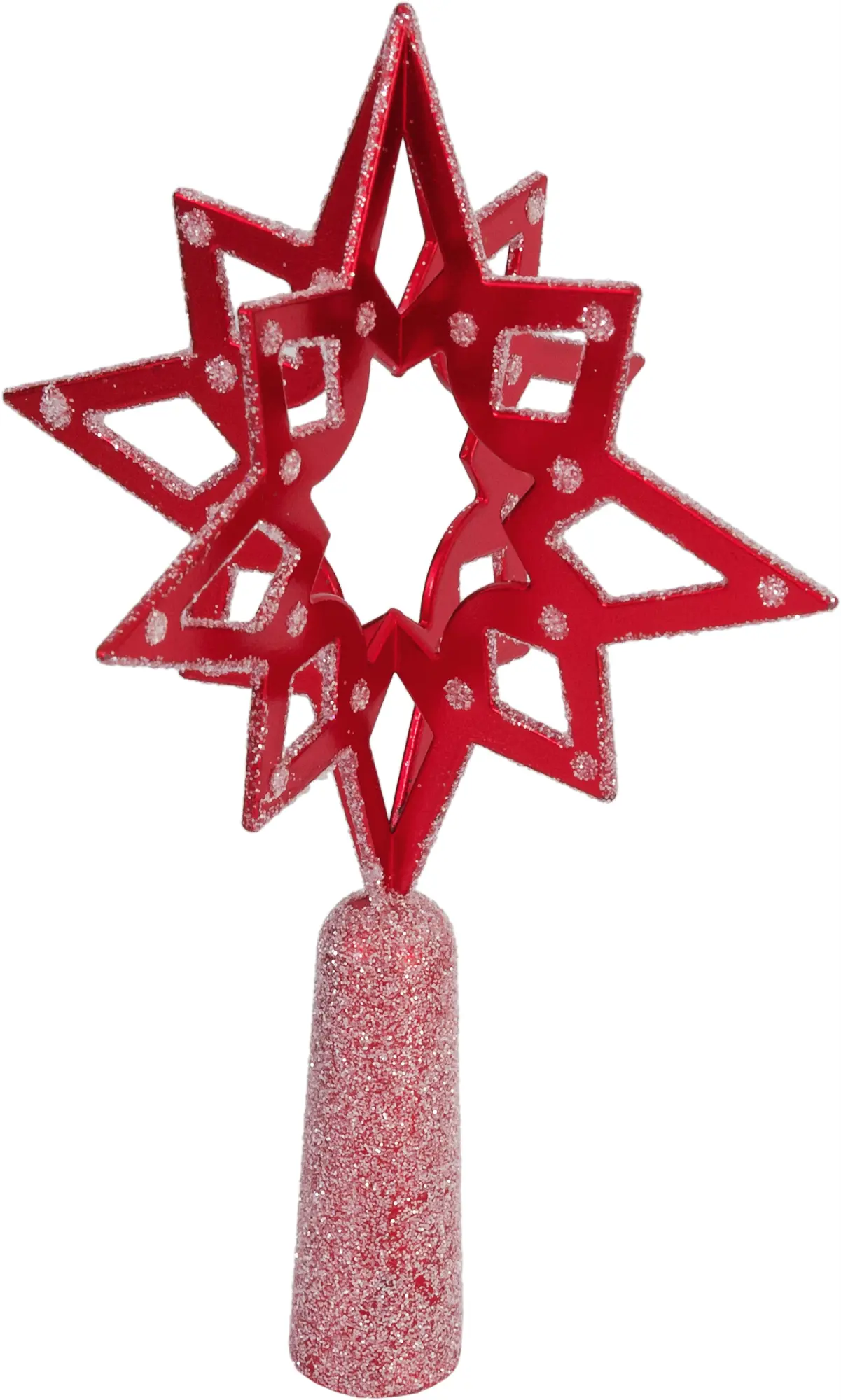 Изображение товара Верхушка на елку «Европейская» h19 см красный