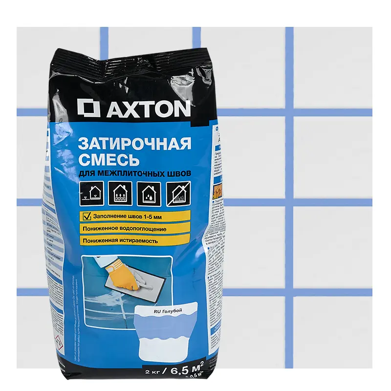 Изображение товара Затирка цементная Axton А.500 цвет голубой 2 кг