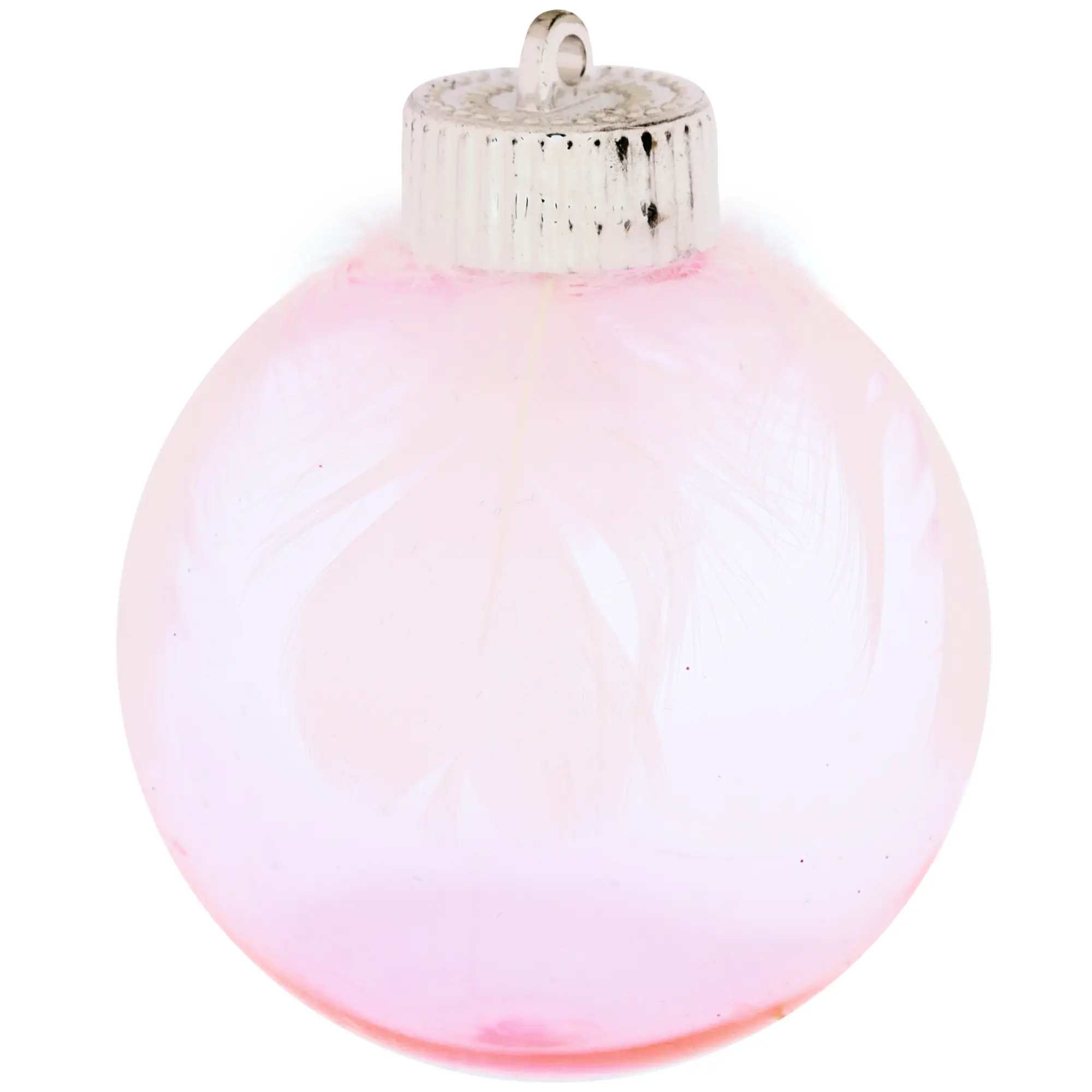 Изображение товара Елочный шар «Перышко» ø8 см пластик красный