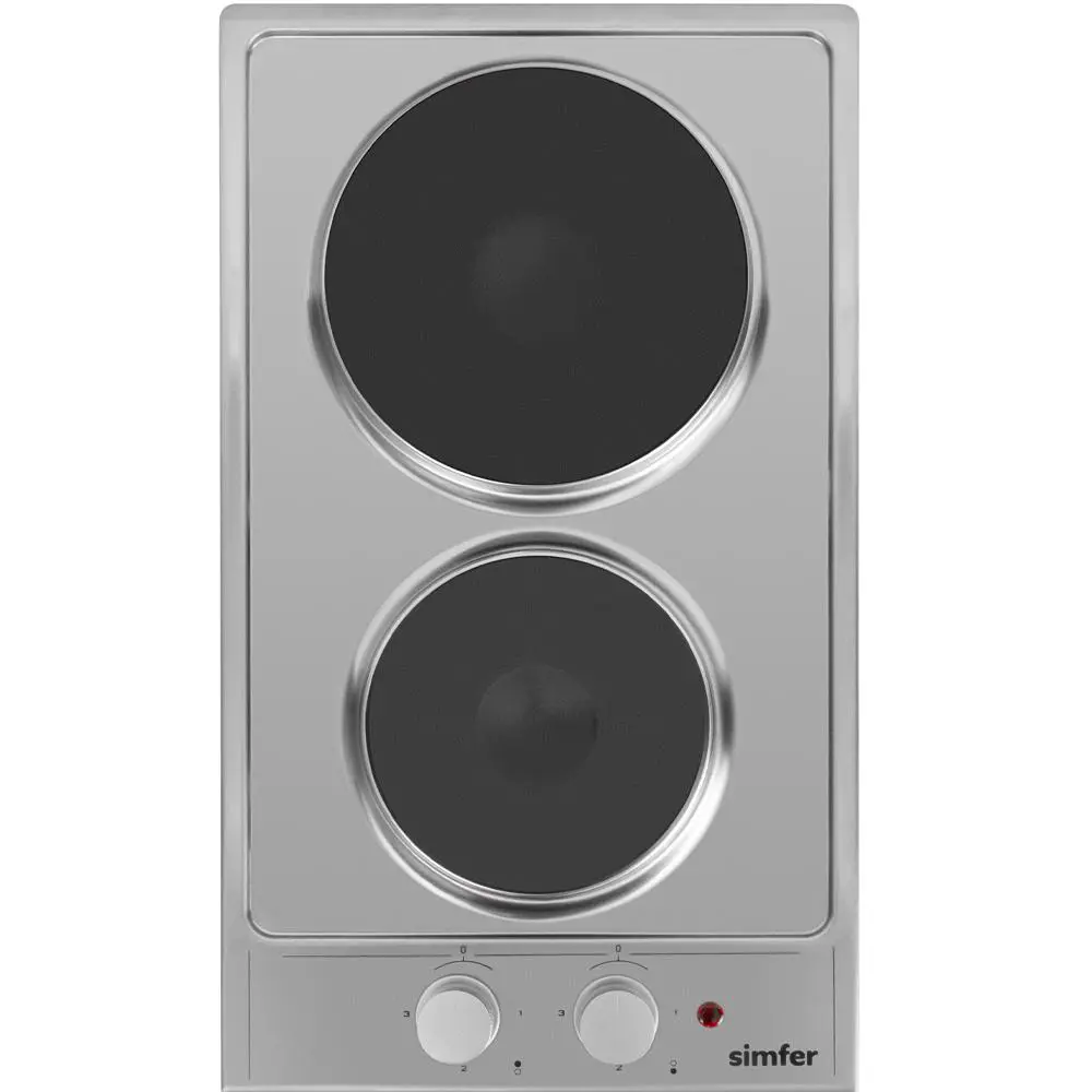 Изображение товара Электрическая варочная панель Simfer H30E02M011 30 см 2 конфорки цвет серый