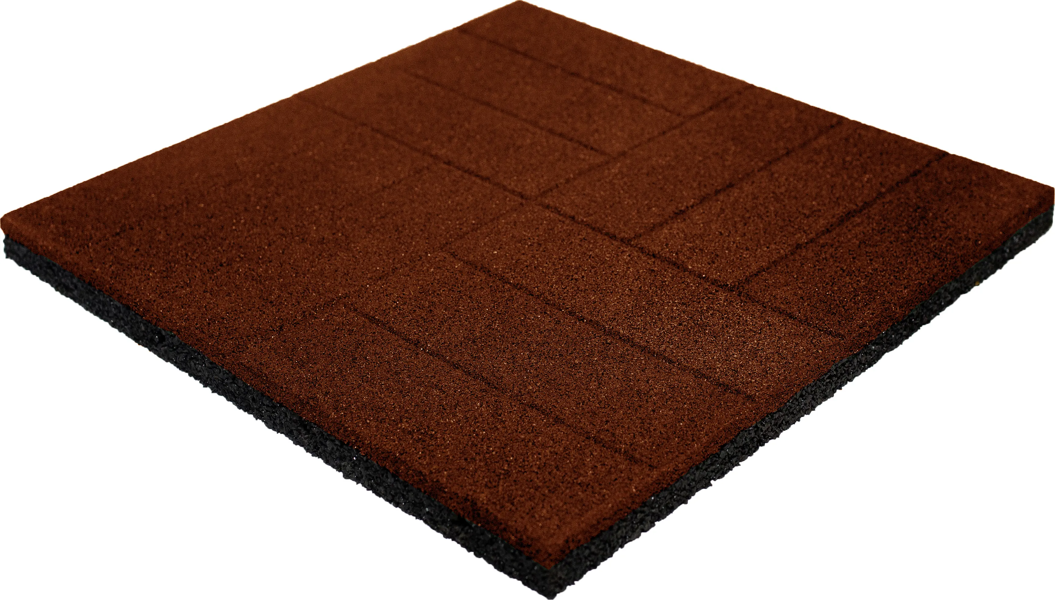 Изображение товара Плитка резиновая 500х500х40 паркет терракот