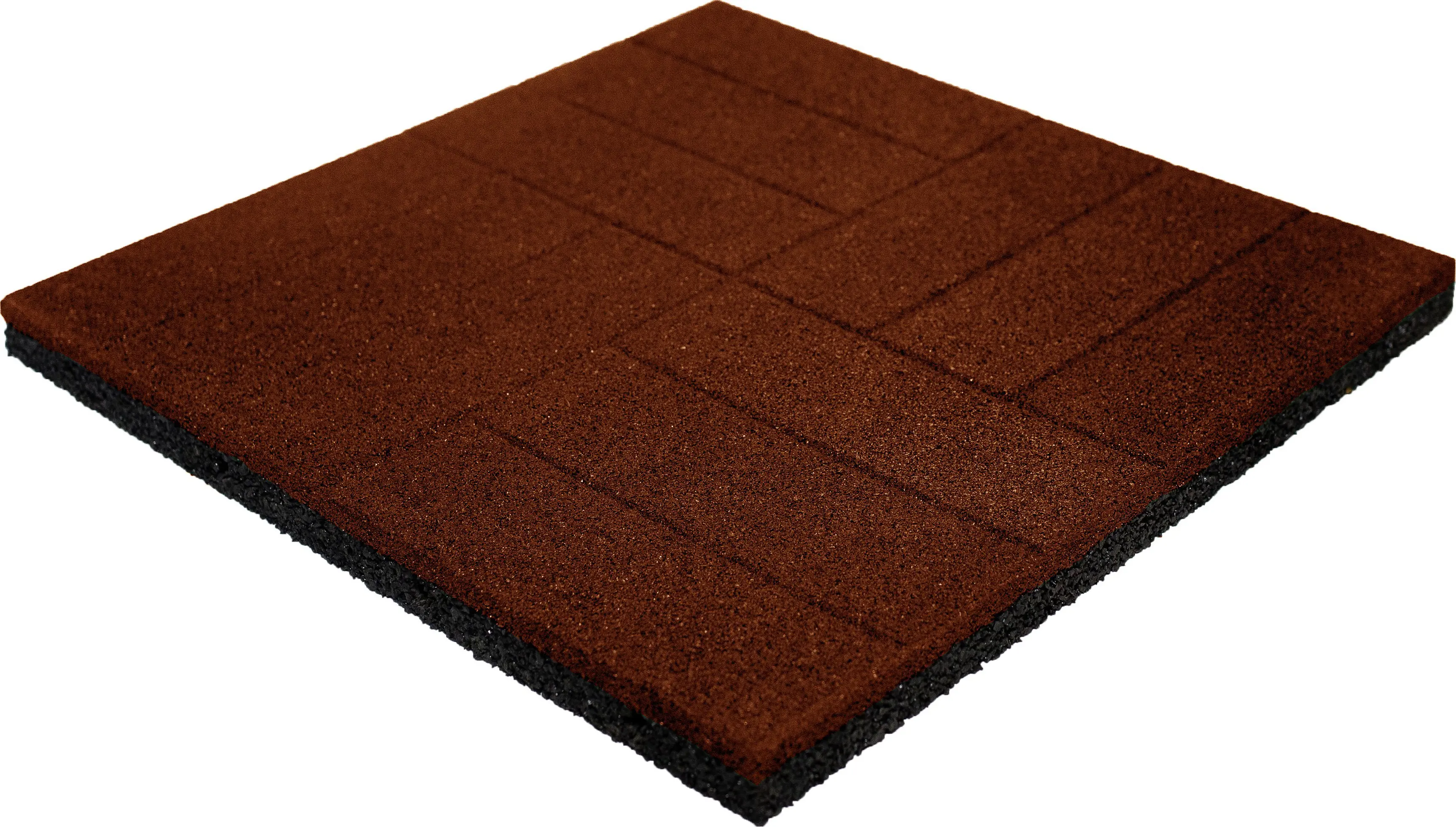 Изображение товара Резиновая плитка 500х500х40 терракот для пола и площадок