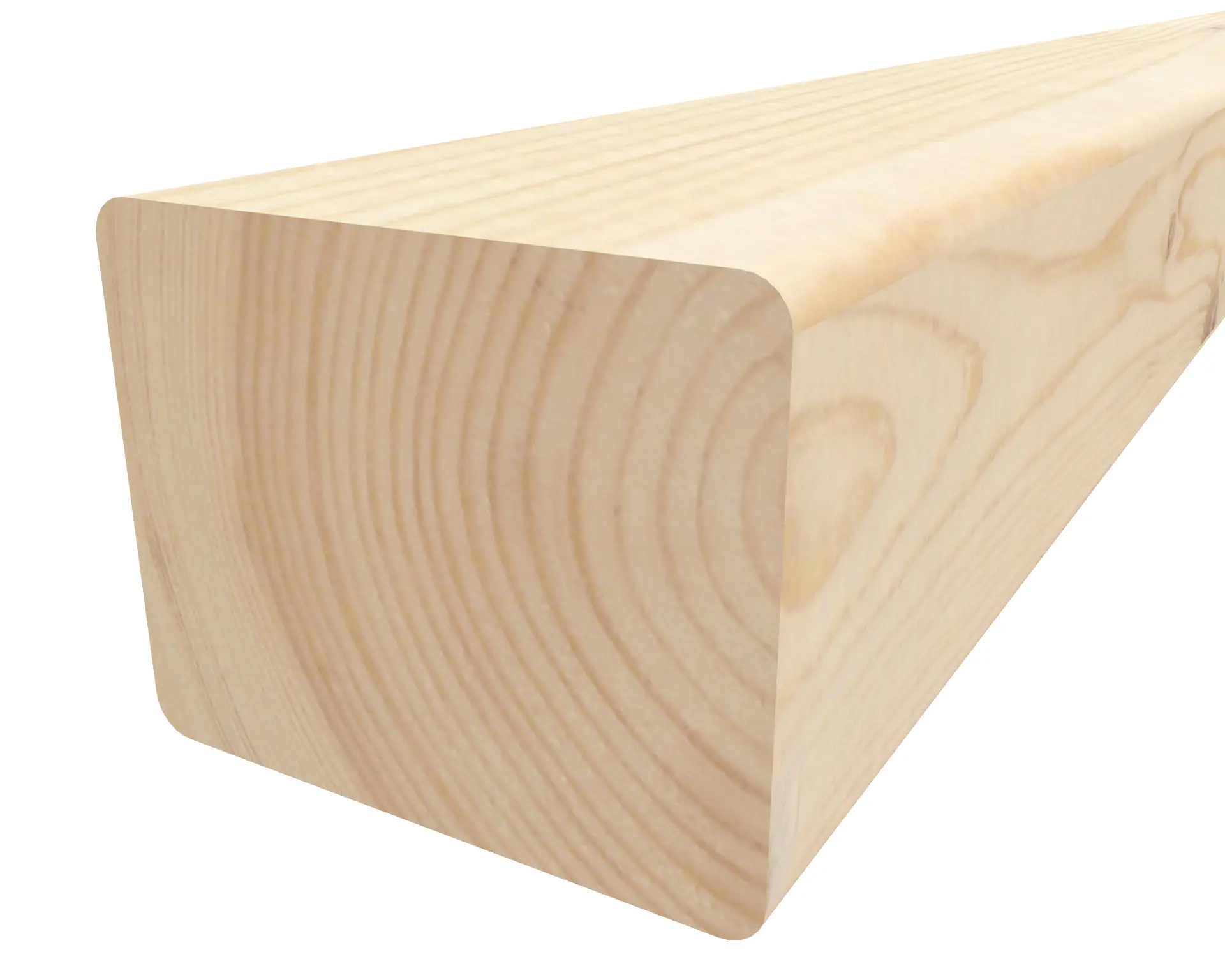 Изображение товара Декоративный брусок сращенный 40x50x2400 мм хвоя сорт Экстра прямой с фаской угла
