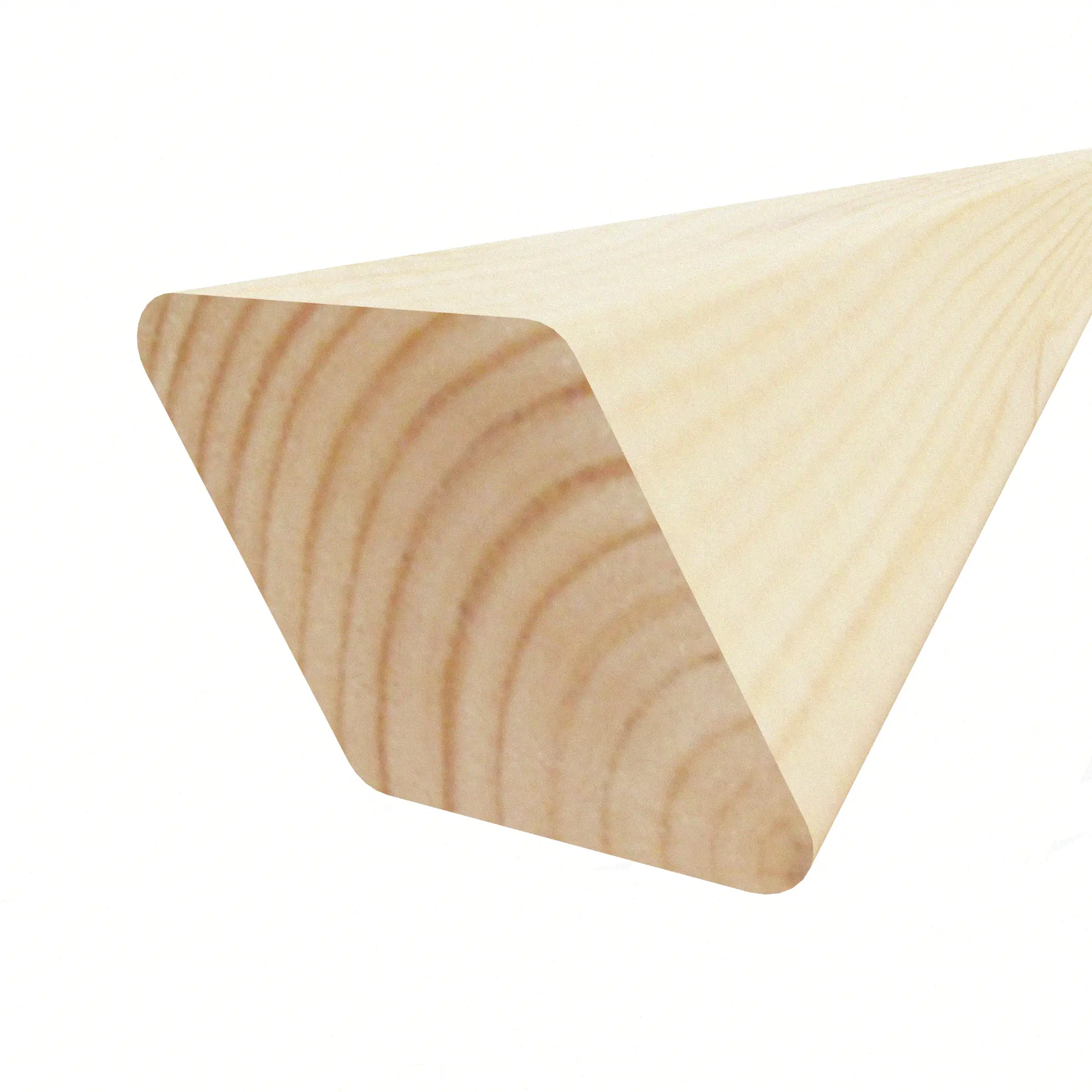 Изображение товара Брусок декоративный сращенный скошенный 28x40x2400 мм хвоя без сучков