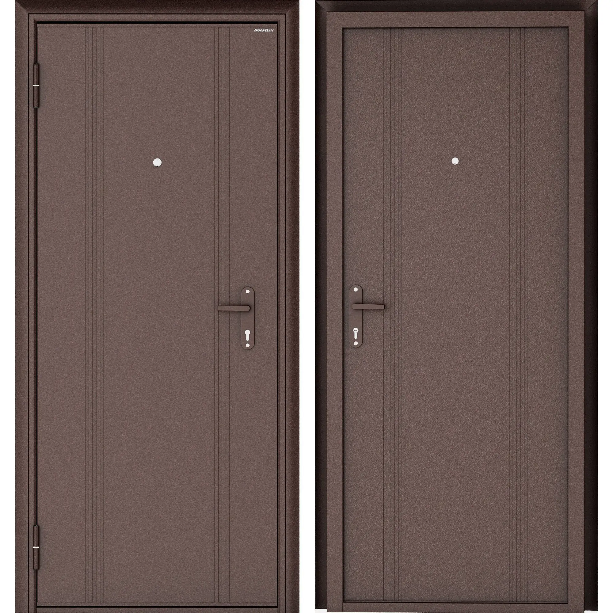 Изображение товара Дверь входная металлическая Doorhan Эко 98x205 см левая цвет антик медь