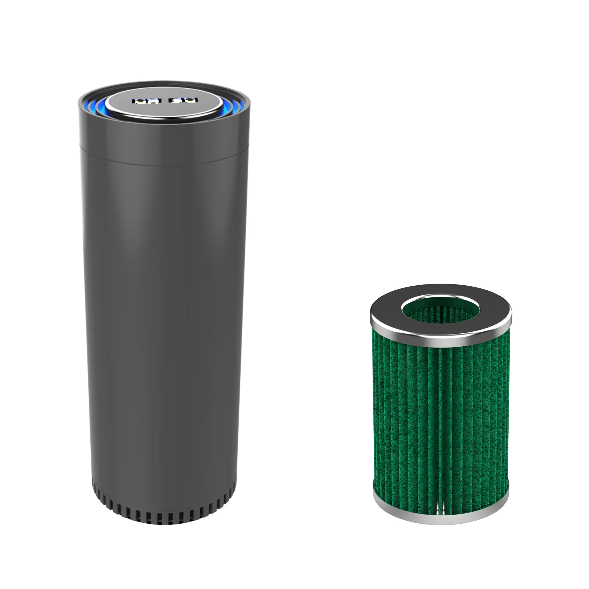 Изображение товара Очиститель воздуха Gauss с индикатором температуры и влажности, 20 м², USB, в подарок фильтр