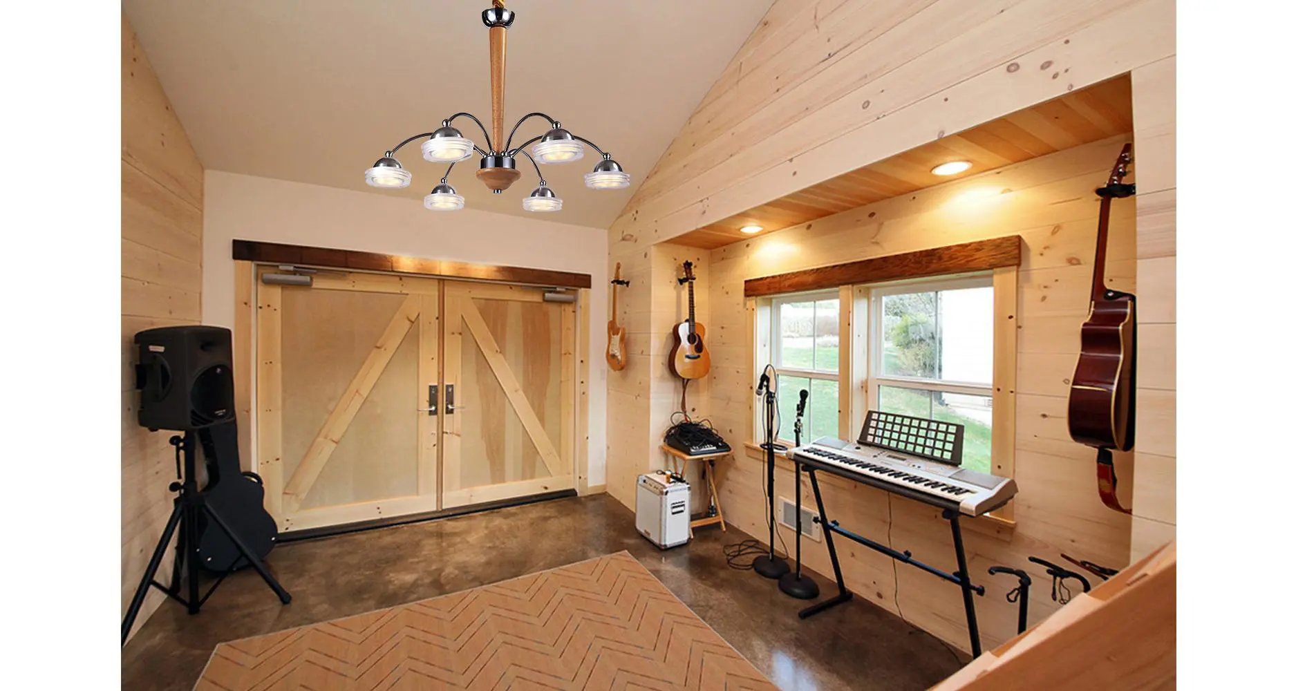 Изображение товара Люстра подвесная светодиодная Lucia Tucci Natura 068.6 LED коричневая