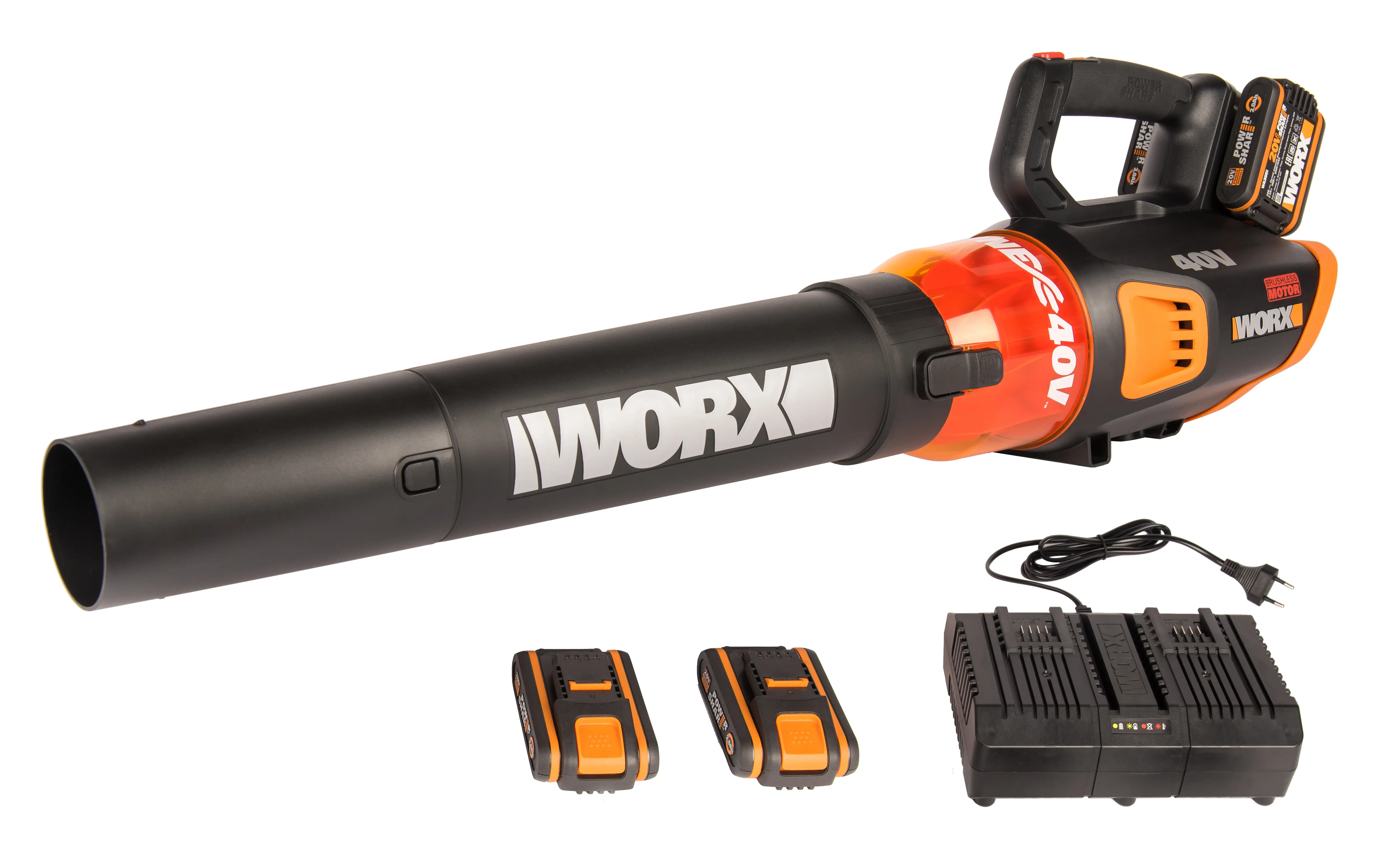 Изображение товара Воздуходувка аккумуляторная Worx WG584E, 40 В (АКБ и ЗУ в комплекте)