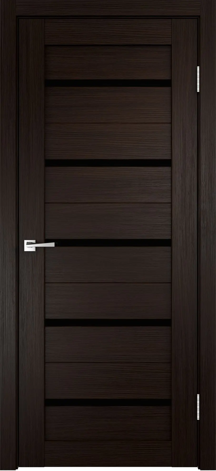 Изображение товара Дверь межкомнатная остеклённая Дюплекс/Фортуна 90x200 см ПВХ искусственный шпон цвет венге