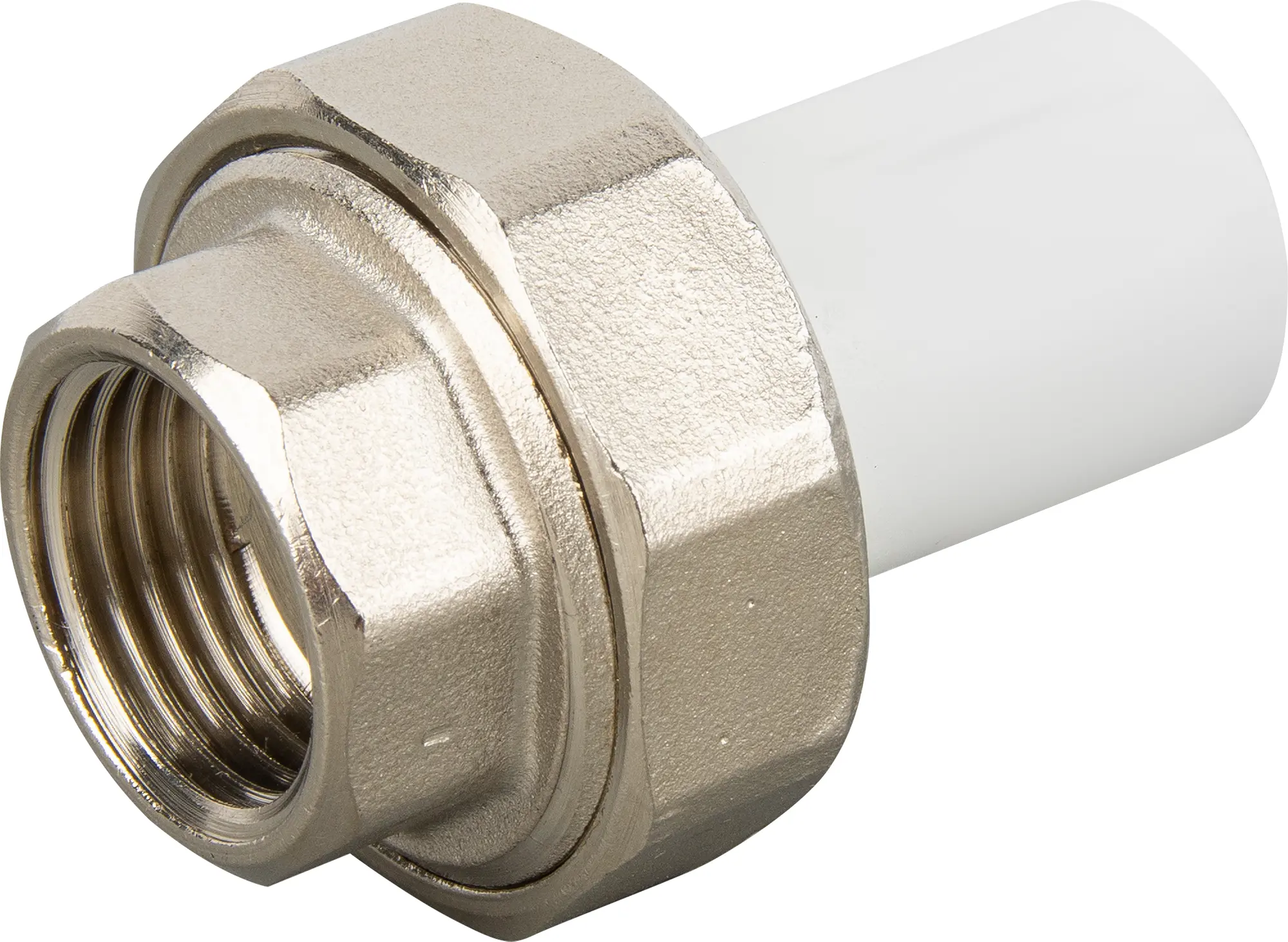 Изображение товара Муфта разъемная VALFEX 1/2"x20 мм ВР для труб из полипропилена и металла