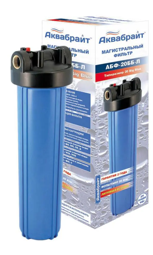 Изображение товара Магистральный фильтр Аквабрайт АБФ-20ББ-Л 33673