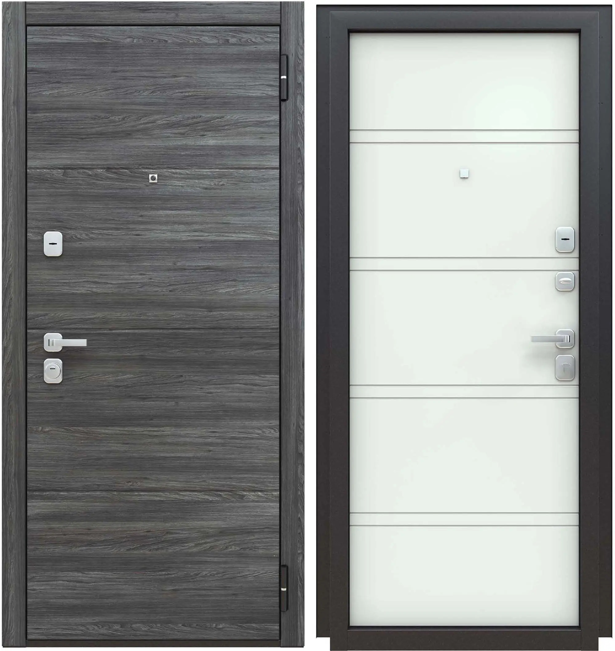 Изображение товара Входная металлическая дверь Концепт 7301 960 мм право Ясень белый, замки класс 4