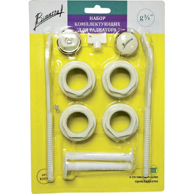 Изображение товара Набор комплектующих для радиатора Terma Bimetta 10019 3/4"