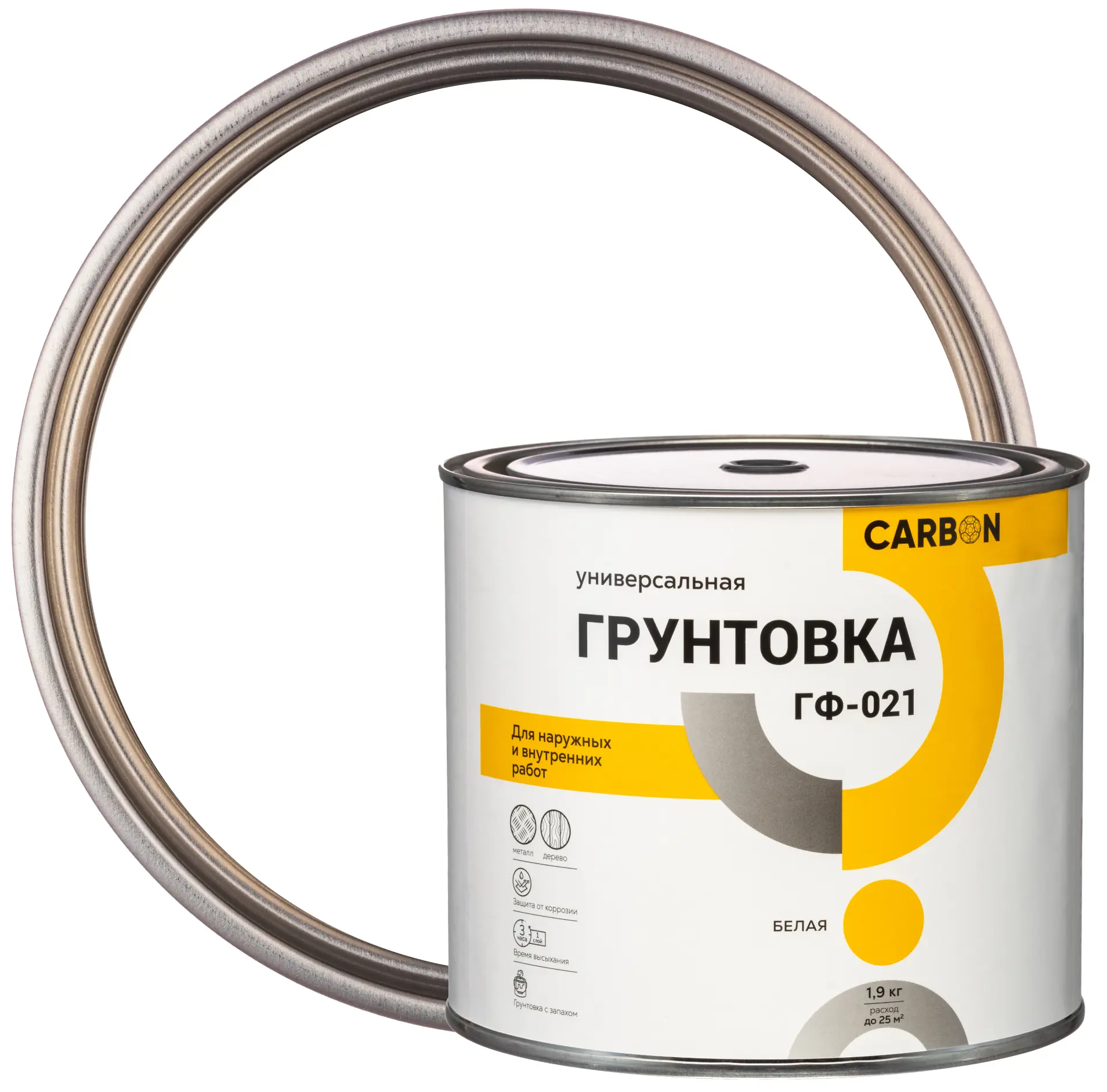 Изображение товара Грунтовка ГФ-021 Carbon белая 1.9 кг