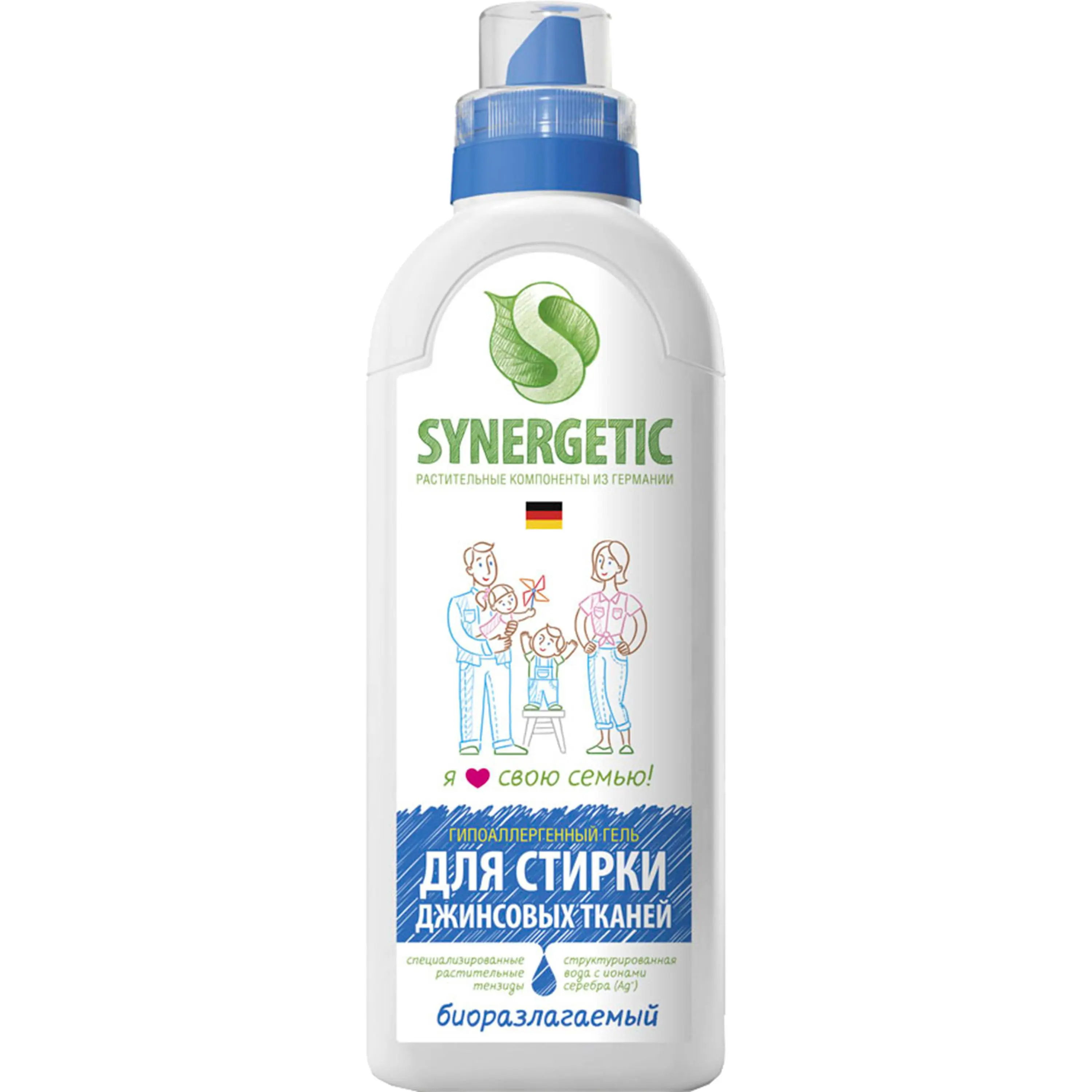 Изображение товара Гель для стирки Synergetic для джинсовых тканей 0.75 л