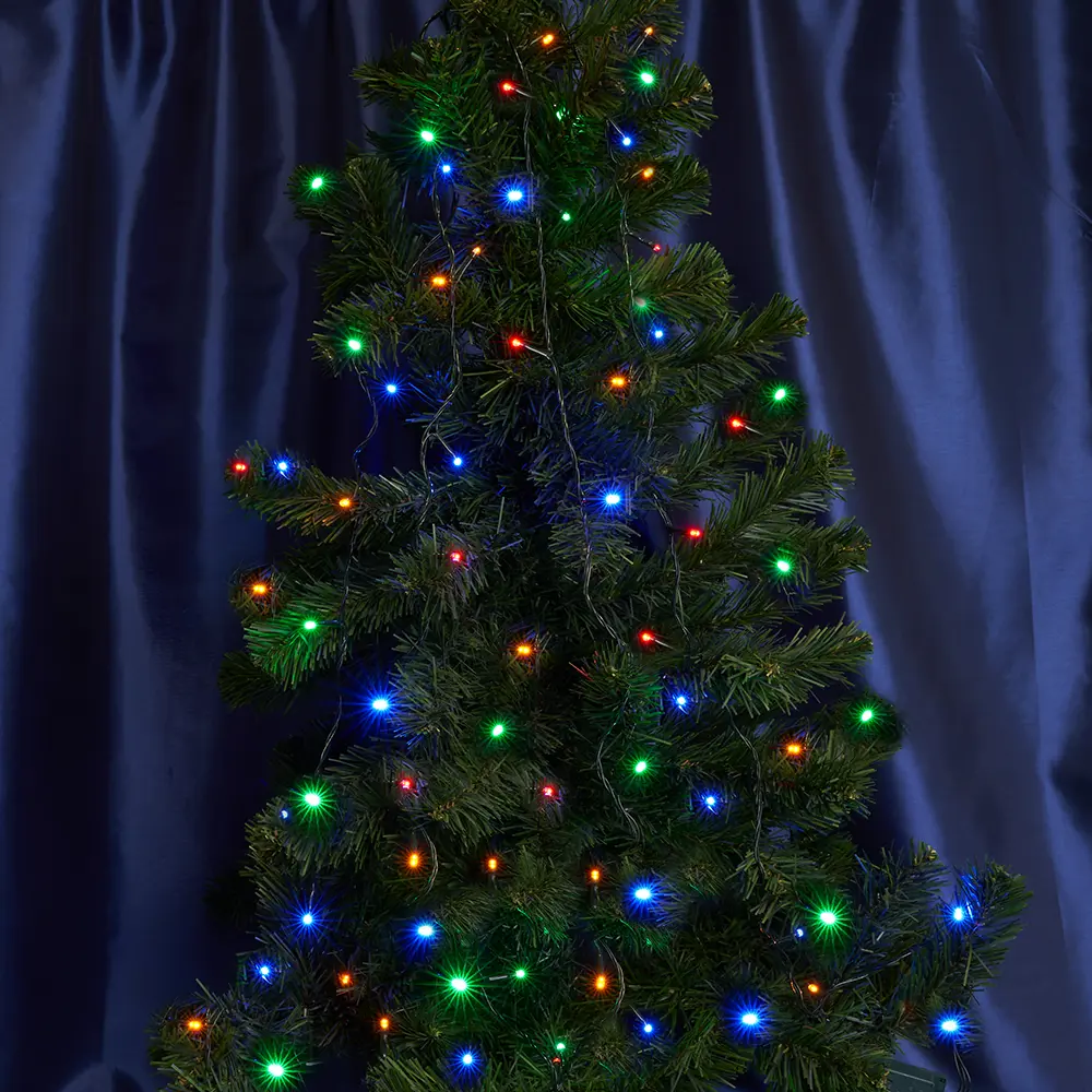 Изображение товара Электрогирлянда комнатная Feron Нить 2м 15 ламп разноцветный 8 режимов работы