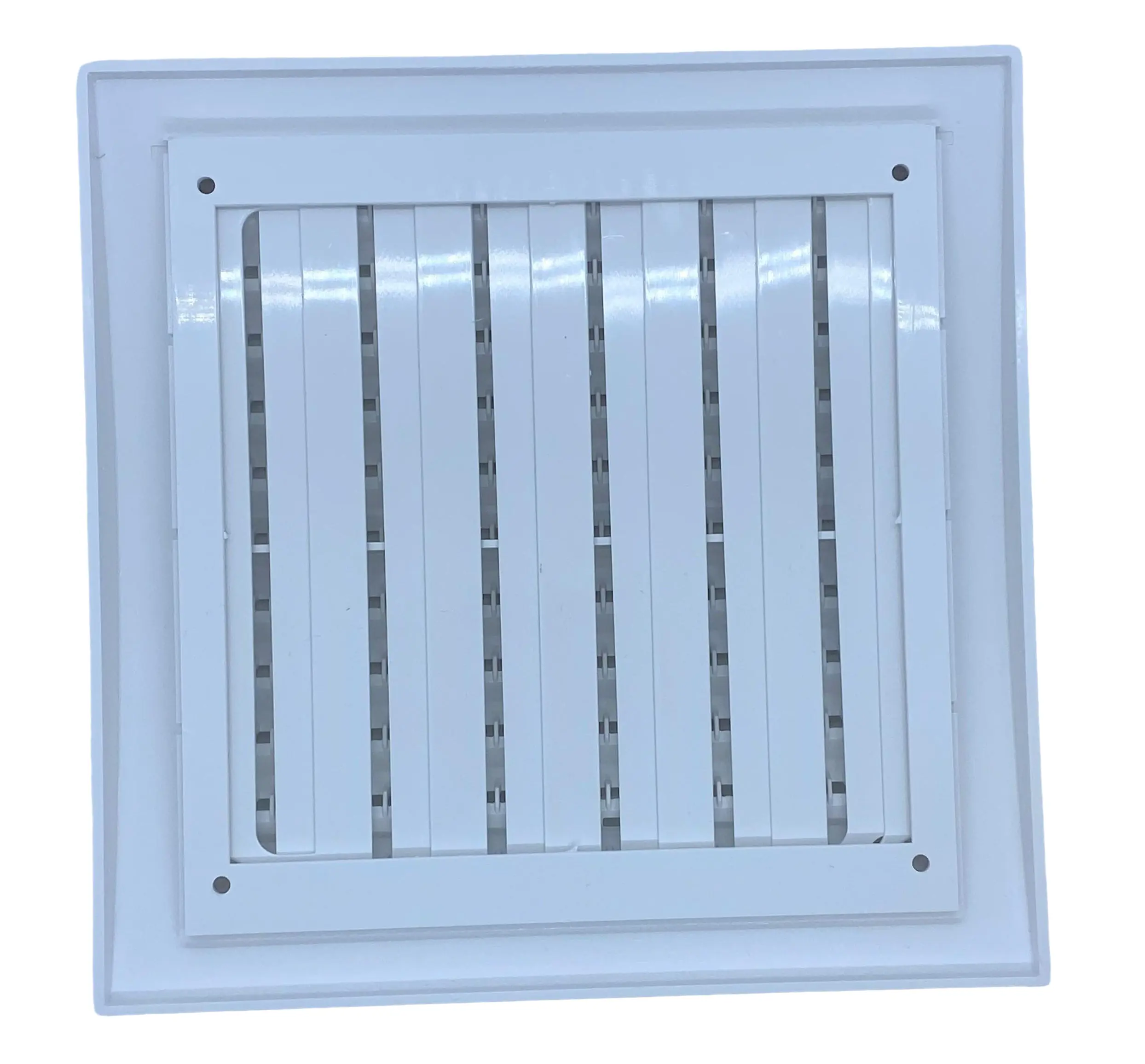 Изображение товара Решётка вентиляционная регулируемая Europlast 190x190 мм пластик цвет белый