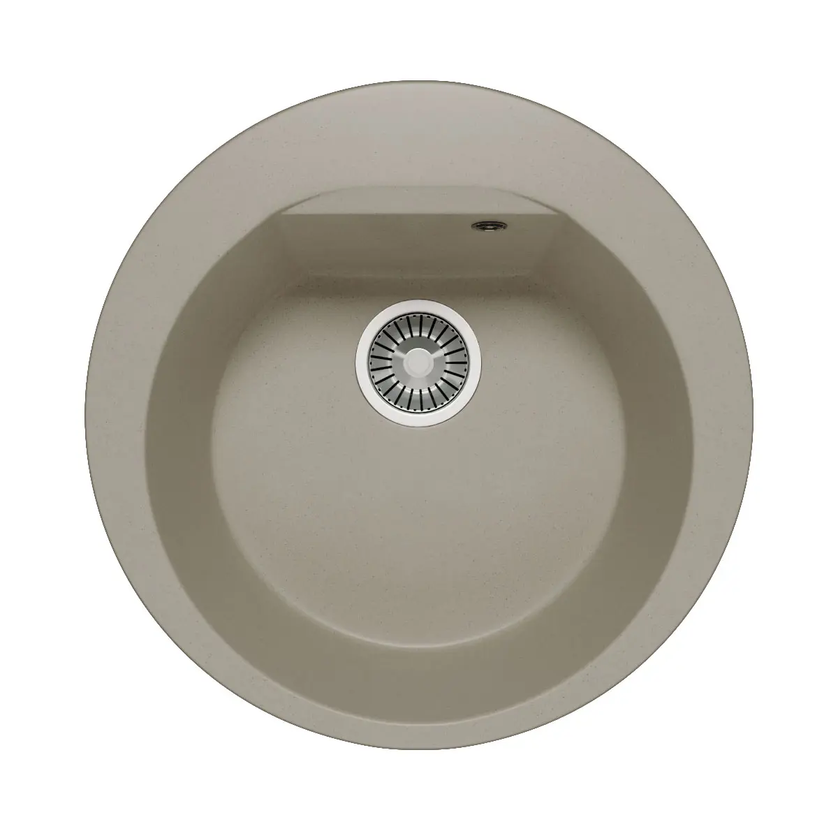 Изображение товара Мойка круглая 52x20x52 см POLYGRAN искусственный камень цвет серый