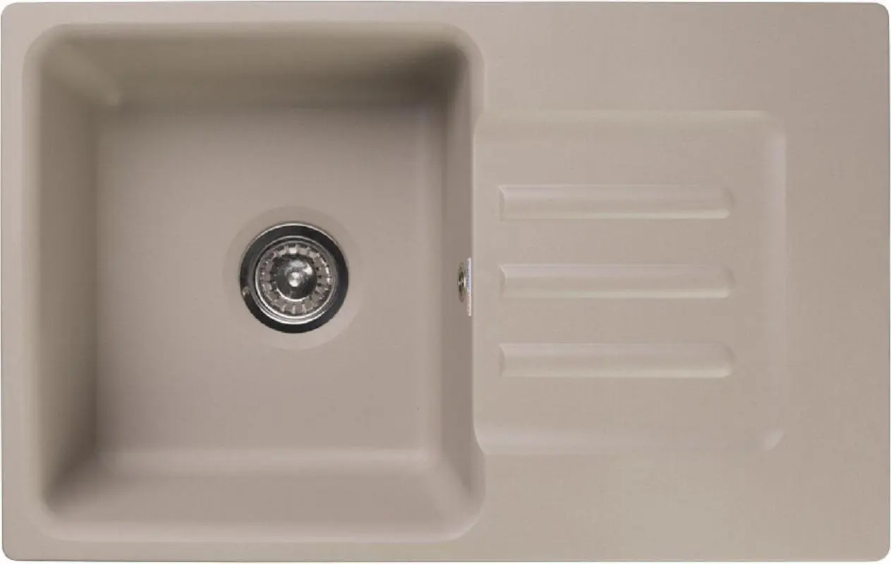 Изображение товара Мойка врезная прямоугольная 43x16x68 см Granfest мрамор цвет бежевый 680 L песок