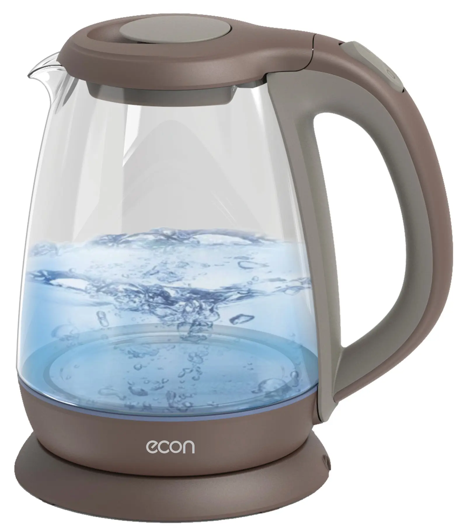 Изображение товара Электрический чайник econ 1.8 л подсветка стекло цвет прозрачныйecon ECO-1832KE