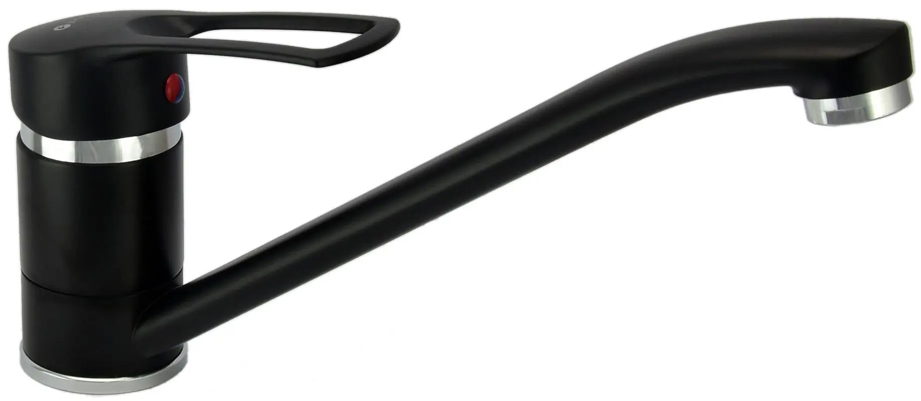 Изображение товара Смеситель для кухни однорычажный Juguni Luxe высота 12 см цвет черный