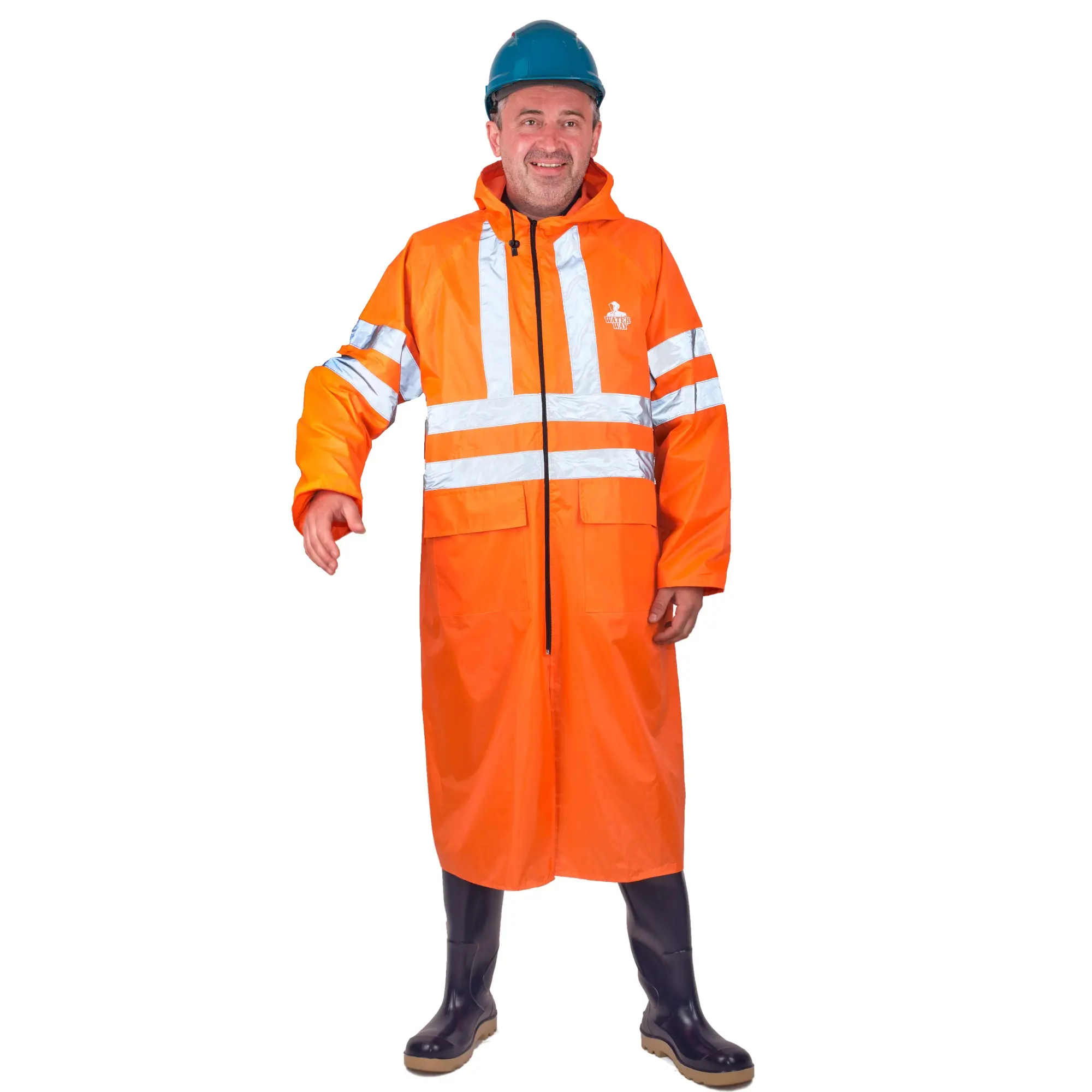 Изображение товара Влагозащитный плащ-дождевик WaterWay 800-64-66 рост 170-176 цвет оранжевый
